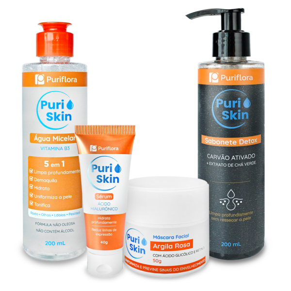 Kit Puriskin Básico da Puriflora – Skincare