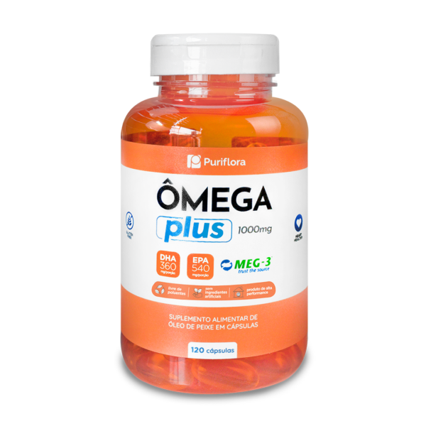 Ômega 3 Plus Meg-3 1.000mg 120 Cáps.